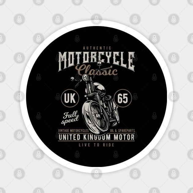 Motocycle classic Magnet by Design by Nara